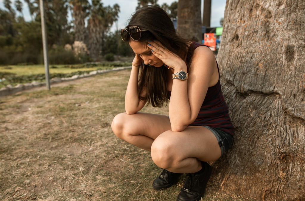 stressed woman